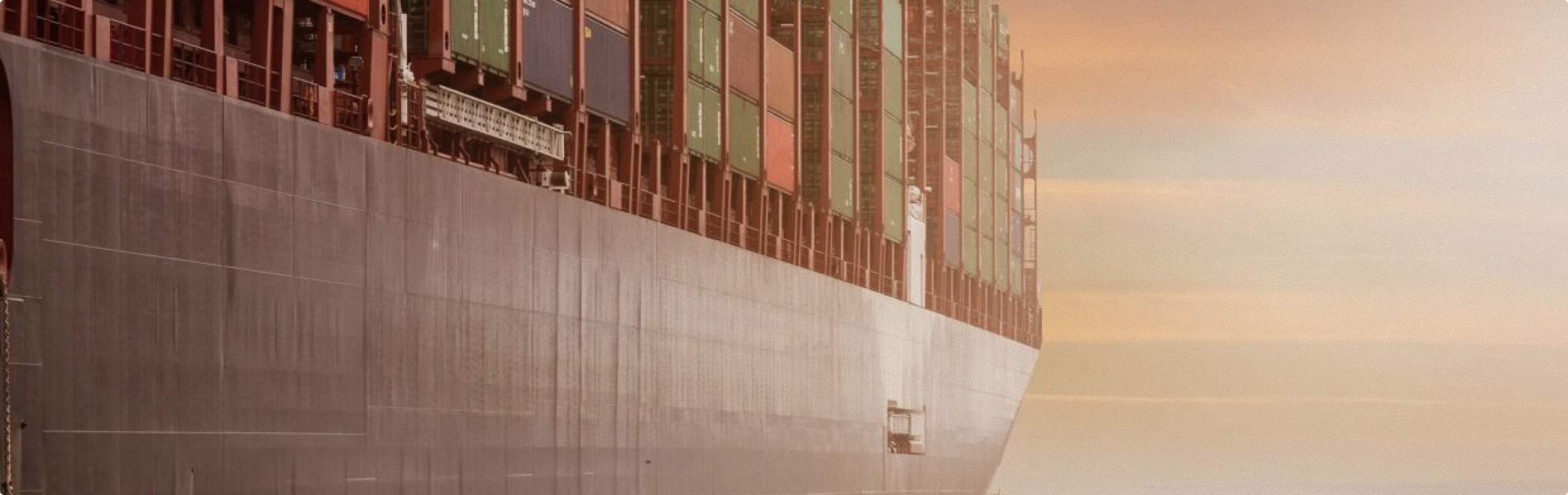 Large Container going into ship