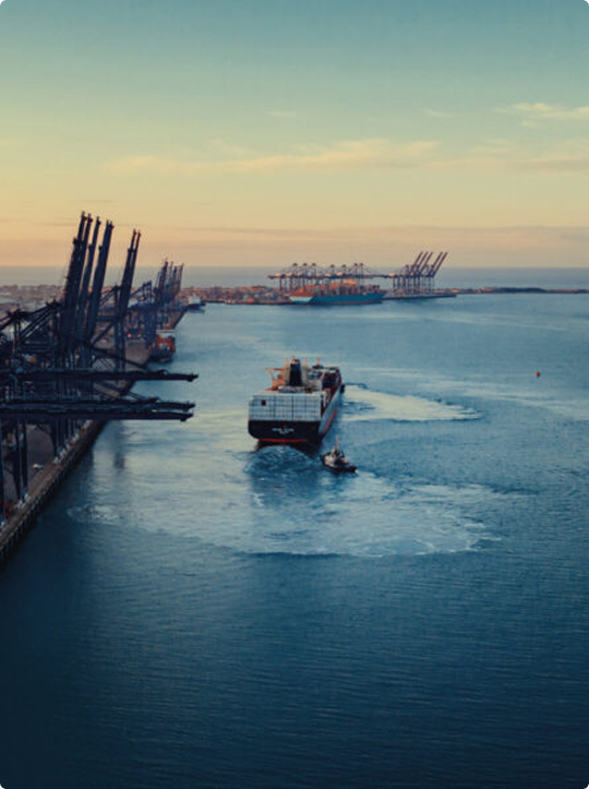 Large cargo ship